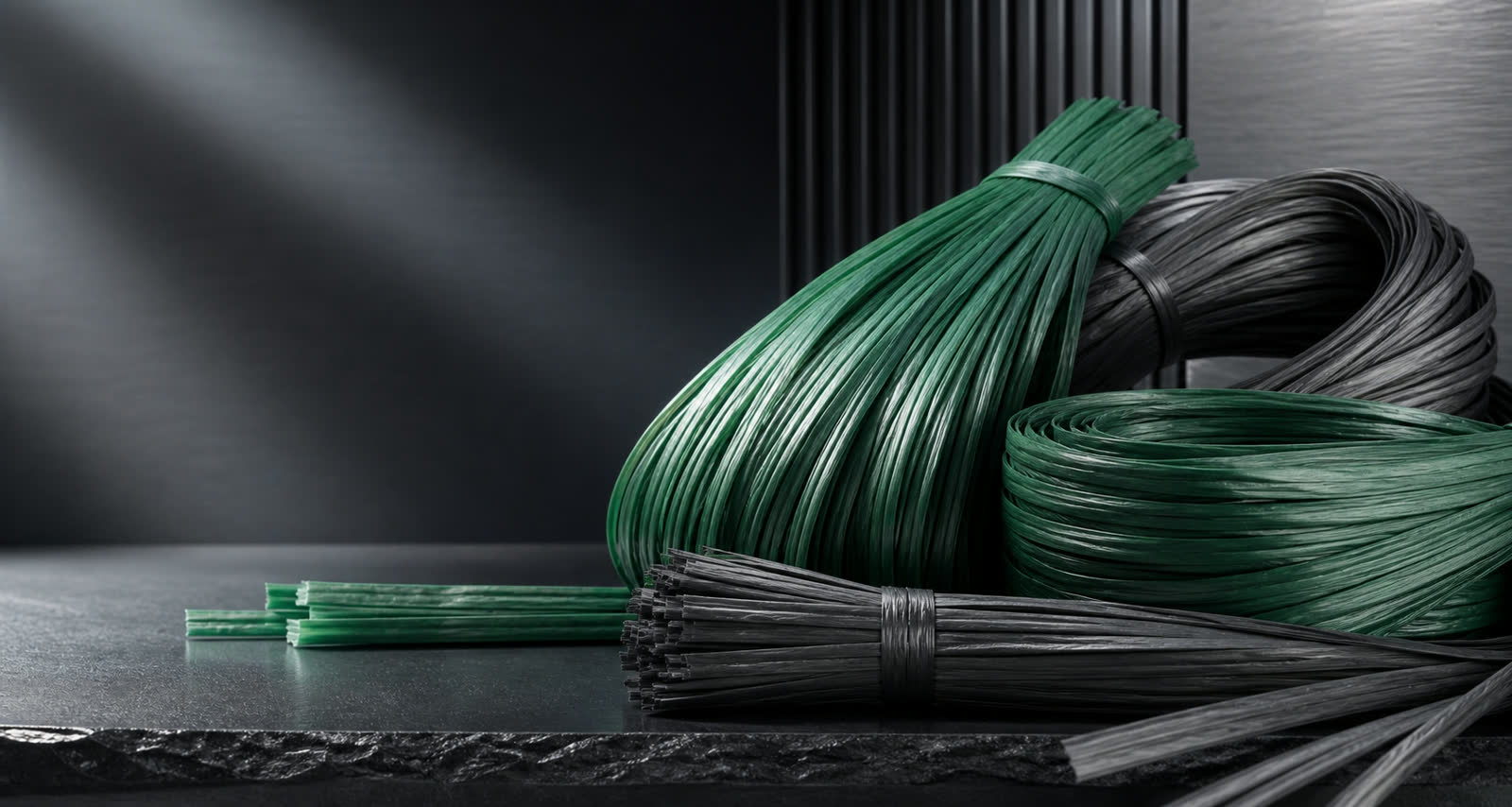 Clean plastic rope product presentation